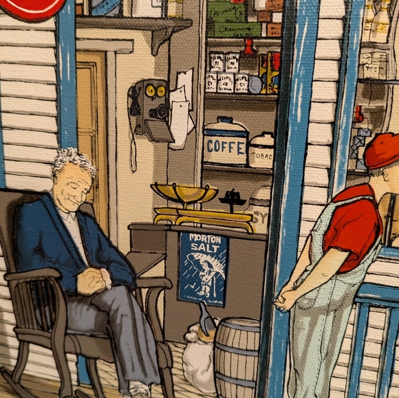 H.Hargrove Painting Country Store 26x30 - Picture 6 of 10